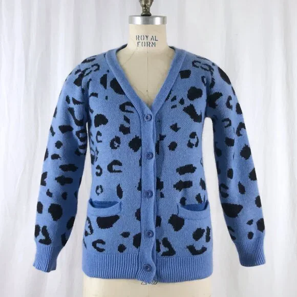 Leopard Cardigan Sweater Chloe Sevigny for Opening Ceremony - Picture 4 of 9